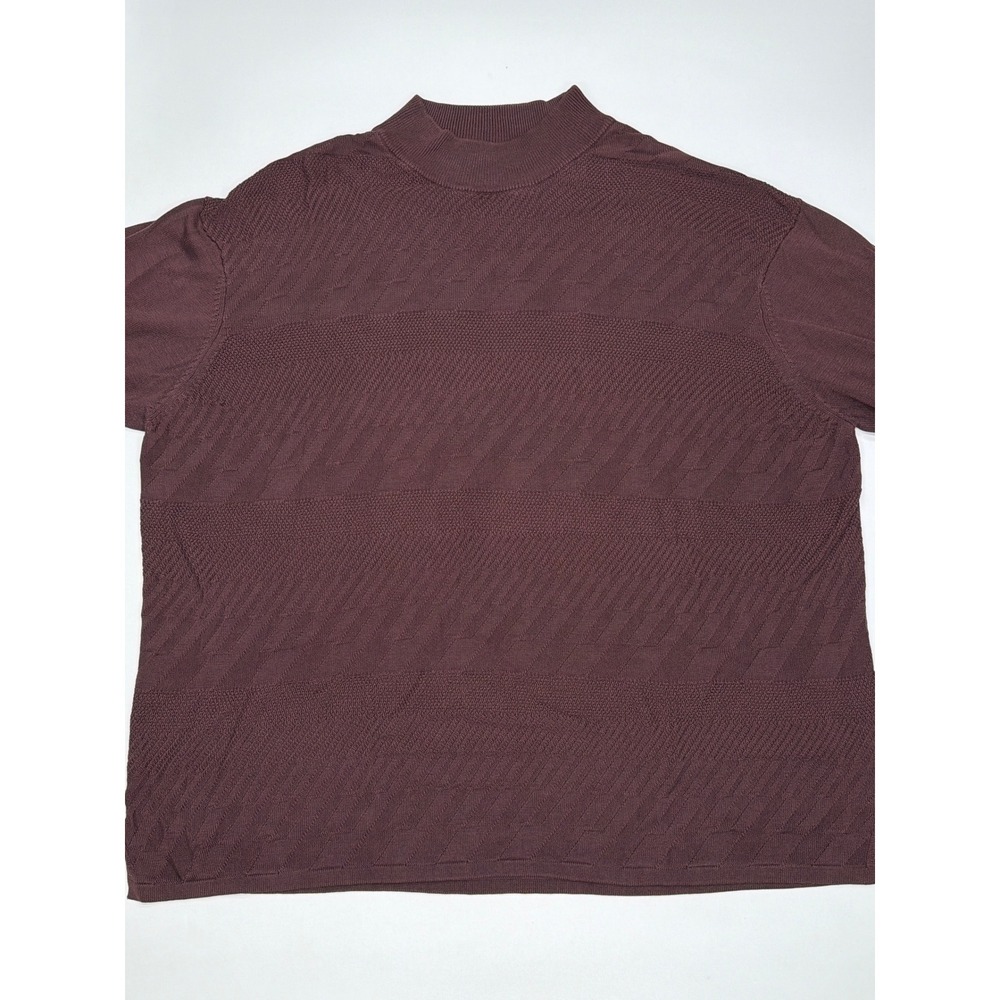 100% Silk Wilke Rodriguez Sweater Brown XXL‎ Men Pullover